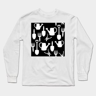 Garden White Pattern Long Sleeve T-Shirt